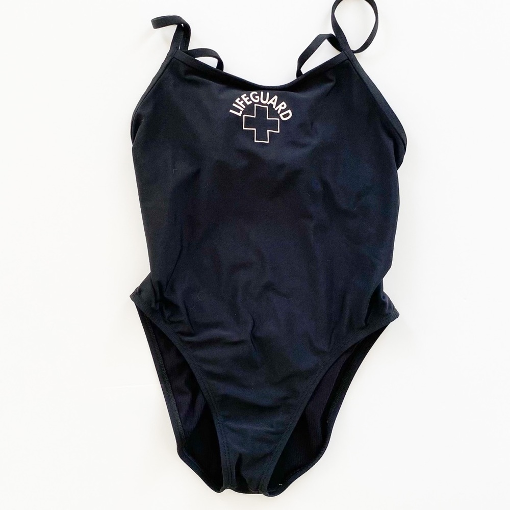 Jolyn Jackson II Lifeguard Black One Piece Swim